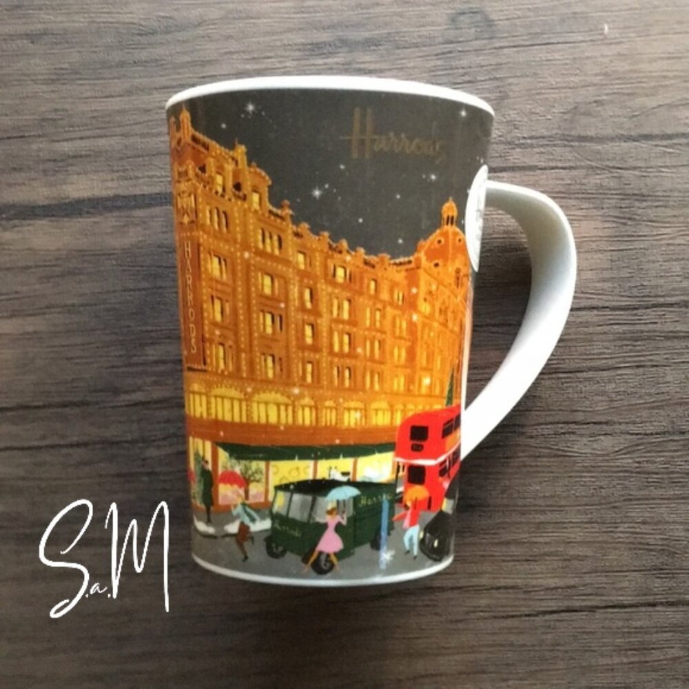 NEW Harrods Sold Out Christmas Bone China Mug